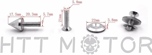 Miniatura 5 de XKMT-Kit de pernos de carenado de espiga plateada compatible con 1998 1999 Yzfr1 YZF-R1 R1 B00YYKEQQ6