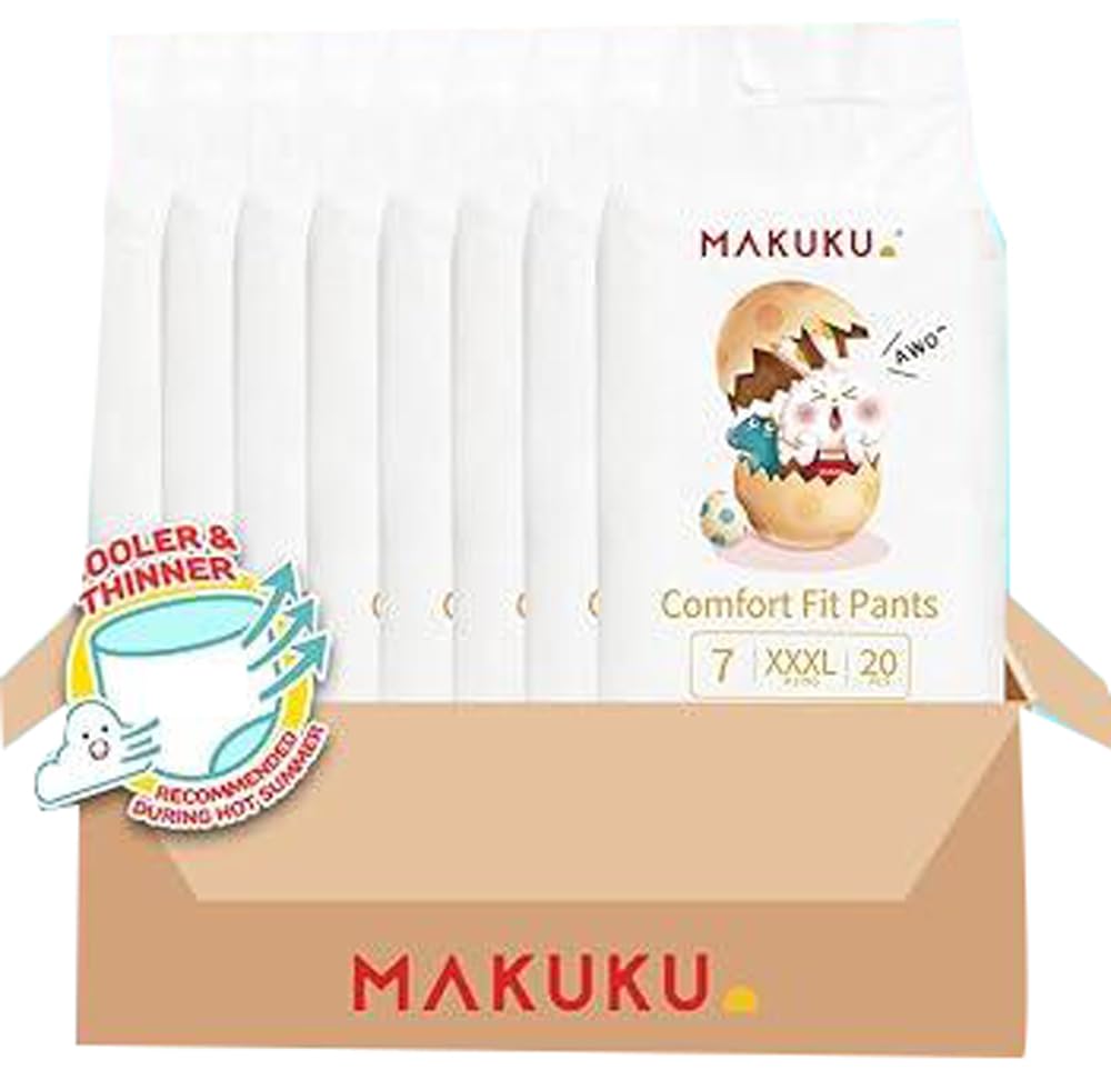 Comfort Fit Pants Diapers - Size 7 (17+kg) | 24+ months | 160 Pieces