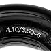 HIAORS 2 Pack 4.10/3.50-6(13x4.00-6) Inner Tube with TR-87 Bent Valve 6
