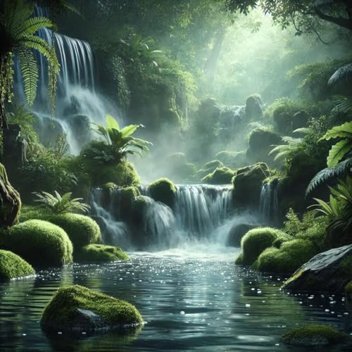El relajante sonido de una CASCADA fomenta el Descanso y la Armonía