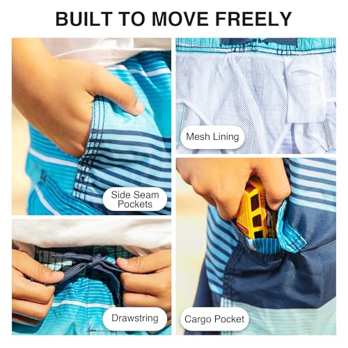 Image of Kanu Surf Boys' Avalon Quick Dry UPF 50+ Beach Swim Trunk