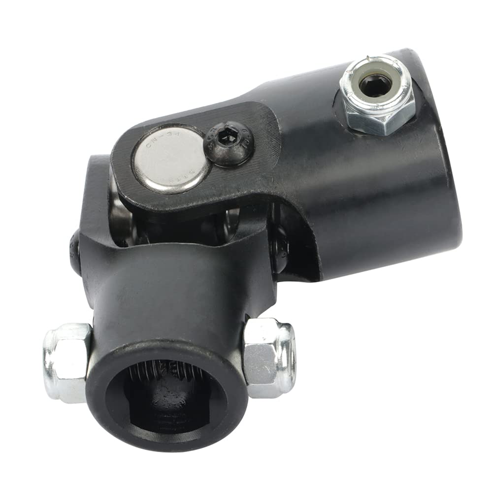 ROADFAR 3/4" DD X 3/4" DD Universal Steering U-Joint – Single Black Shaft Joint - View #2