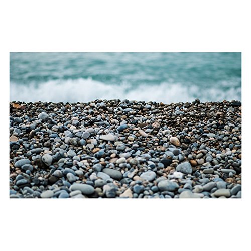 Affiche plage de galets 91x130cm pour habiller un grand mur blanc vide