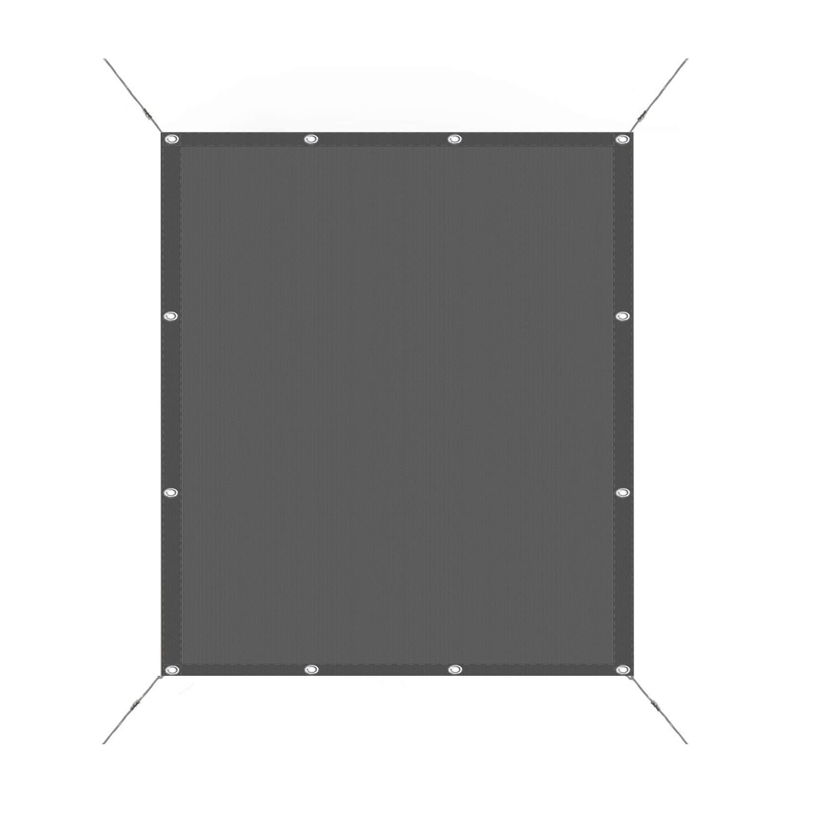 Sun Sail Shades Rectangular Waterproof 2.5 x 6 m(8.2 x 19.69ft) Tear-resistant Weatherproof Sun Shade Canopy for Outdoor with mounting ropes for Outdoor Patio Garden, Dark Grey â image 1