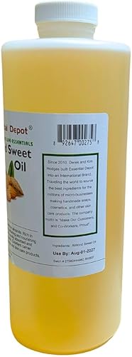 Miniatura 4 de Essential Depot Aceite dulce de almendras PLUS FREE recipiente vacío de 2 onzas, 1 cuarto de galón, 32 onzas, recipiente de polietileno de alta