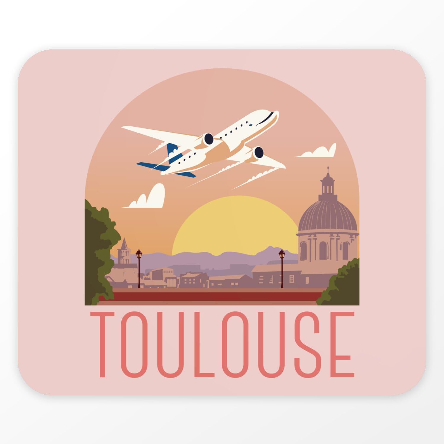 Fabulous Body Bébé Manche Courte – Avion, Paysage Et Ville De Toulouse, Voyage France, 100% Coton