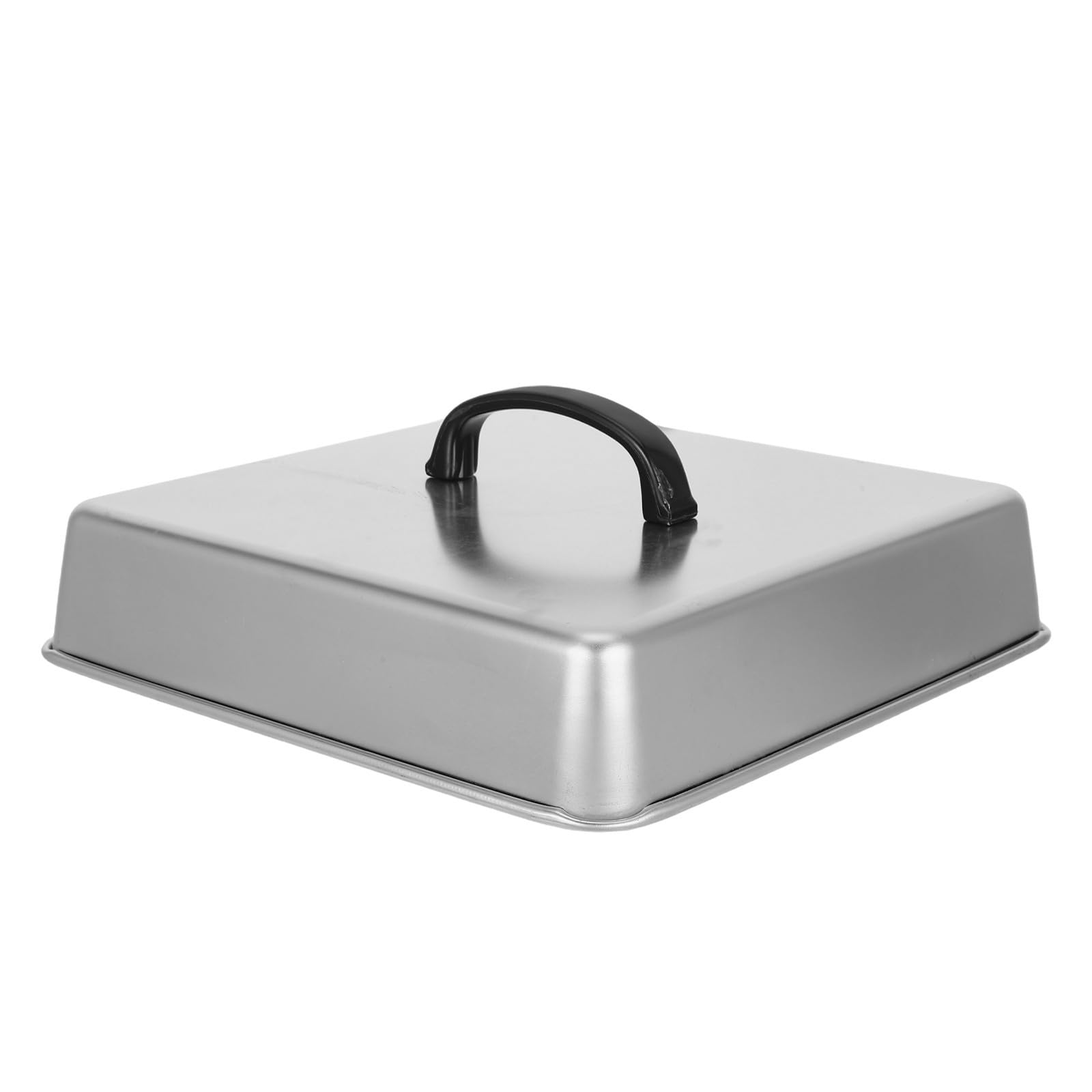 Couvercle à steak carré Abaodam en inox avec poignée ergonomique