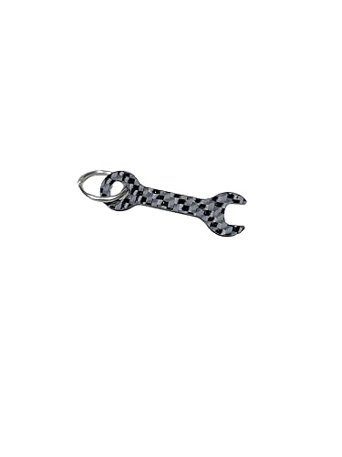 Carbon Fiber Wrench Keychain, Custom Tool Keychain, New Job Gift, Mechanic Gift, Car Accessories, Car ornament, New Car Gift, Technician present,