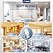 Amico 20 Pack 6 Inch 5CCT Ultra-Thin LED Recessed Ceiling Light with Junction Box, 2700K/3000K/4000K/5000K/6000K Selectable, Dimmable Can Light, 1200LM High Brightness Downlight,15W Eqv 130W,ETL