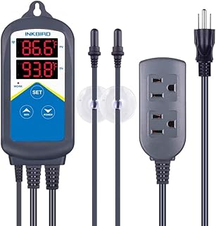 Inkbird ITC-306A WiFi Aquarium Temperature Controller 1100W Double Sockets for Fish Tank Terrarium with Dual Aquarium Probe