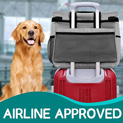 SIRMEDAL Hund Reisetasche Großes Haustier Reiseset für Lieferungen Beinhaltet 2 zusammenklappbare Hundeschalen 2 TravelFood Container Hund Reiseset für EIN Wochenende Weg Set