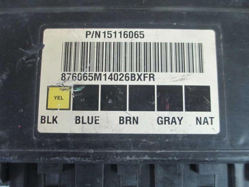 Body Control BCM Fits 03-07 Sierra Silverado Express 1500 Van 15116065