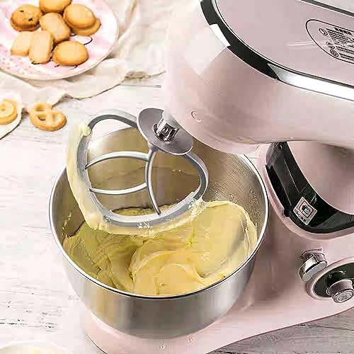 Stand Mixer Food Processor Electric Mixer 6 Speed Adjustable 1000W Tilt Head Food Mixer with 5L Stainless Steel Mixing Bowl for Kitchen Baking Cake Mini Egg Cream Food Beater - Image 4