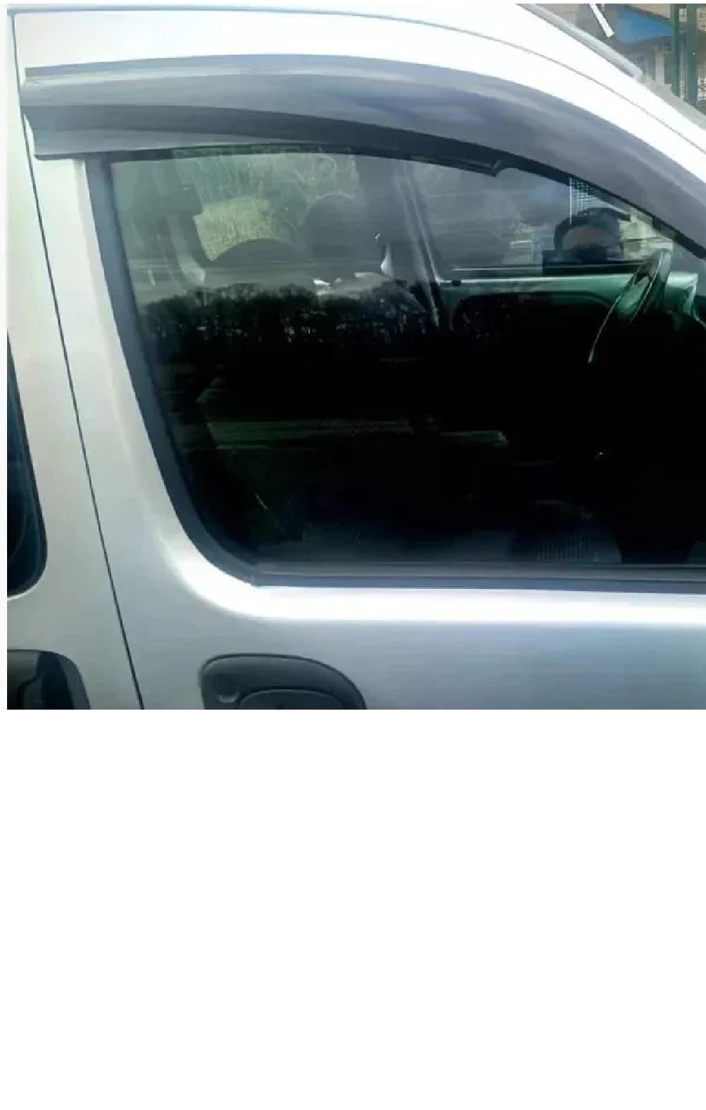 Deflettori d'aria per finestrini laterali Compatibili con Renault Kangoo I X76 1997-2008 parapioggia deflettori adesivi 2 pezzi