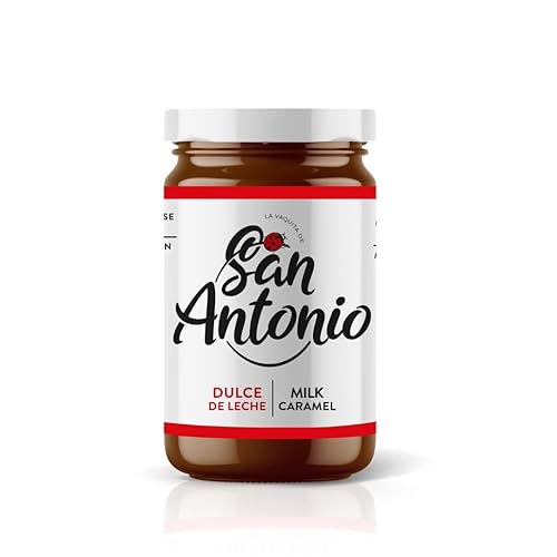 San Antonio Dulce De Leche, sin gluten, salsa de caramelo con leche, sin conservantes añadidos, crema de caramelo de leche para helado, postres,
