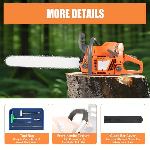 72CC Gas Chainsaw with Complete Kit