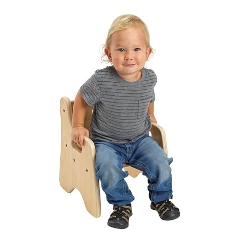 Miniatura 3 de First Chair by Environments, altura del asiento de 6.5 pulgadas, silla de madera duradera para apoyo y comodidad para niños pequeños, ideal para