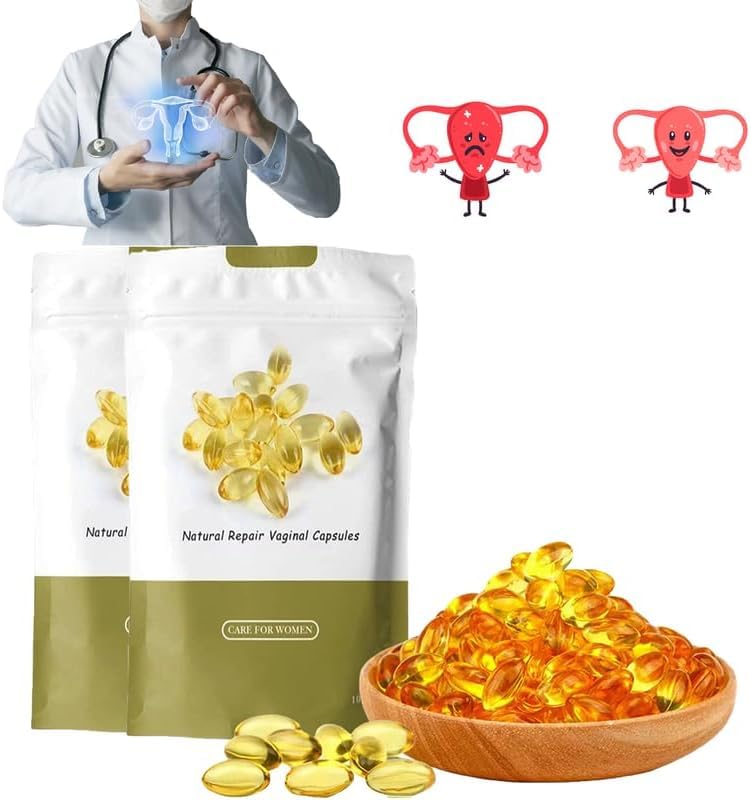 Natural Repair Vagianal Capsules, Detox Repair Capsulas, Firming Repair Natural Capsules,Stay Clear & Fresh (2 Box)