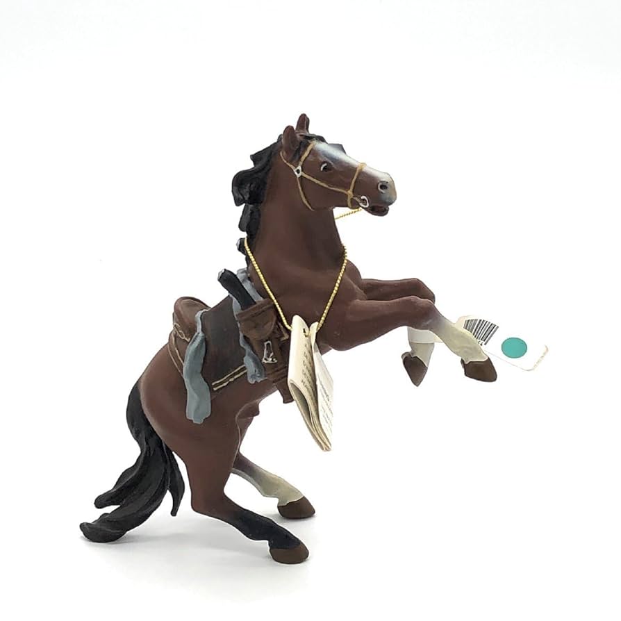 Amazon.co.jp: papo パポ フィギュア 馬 2001年 39905 銃士の馬