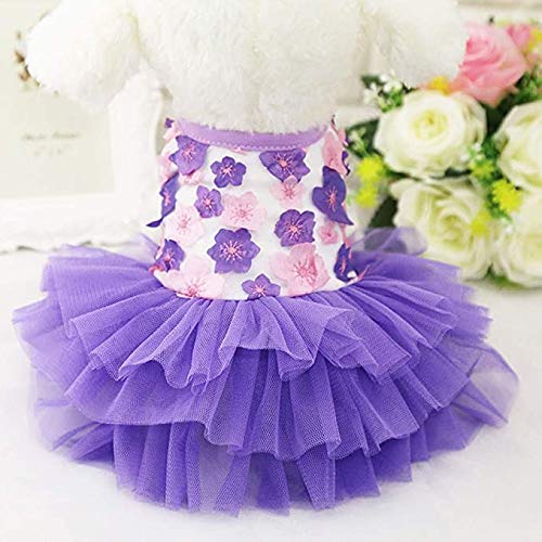 Clopon Dog Dress Summer Soft Dogs Dresses Cat Clothes Princess Wedding Dress Cute Puppy Costume #TOP5
