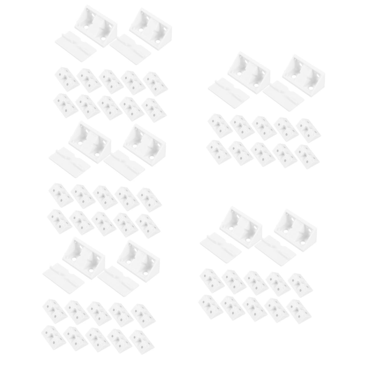 jojofuny 100pezzi Staffe Angolari Copertura Per e Facile Installare e Resistente Per e