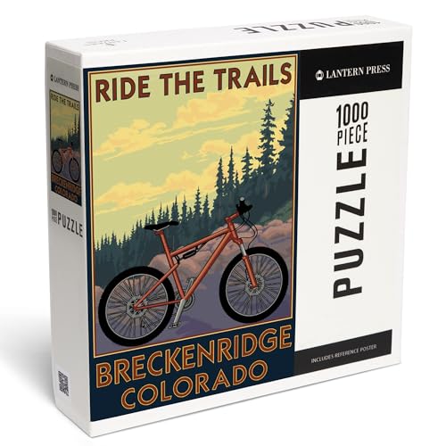 Lantern Press Breckenridge, Colorado, Ride the Trails 1000