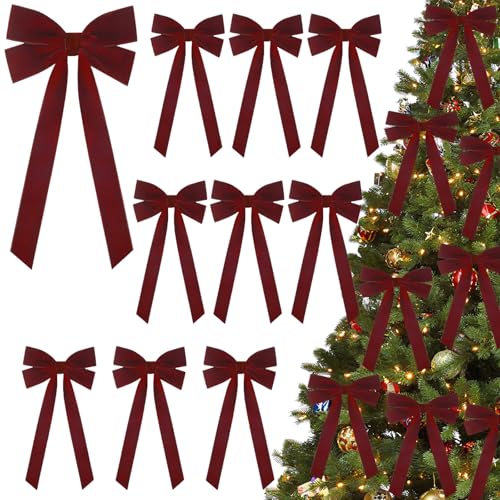 KVGBNT 12 Stück Weihnachten Deko, Weihnachtsbaum Deko, Weihnachtsbaum...