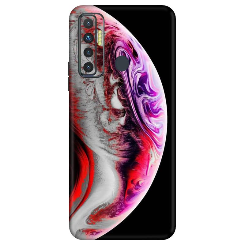 SKINZO Printed Designer Skin WRAP Sticker Decal Compatible for Techno CAMON 17 (ONLY Back) (Vinyl/Matte Lamination) D.N.-114