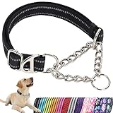Martingale Hundehalsband mit weich gepolstertem – reflektierendes Würgekettenhalsband...