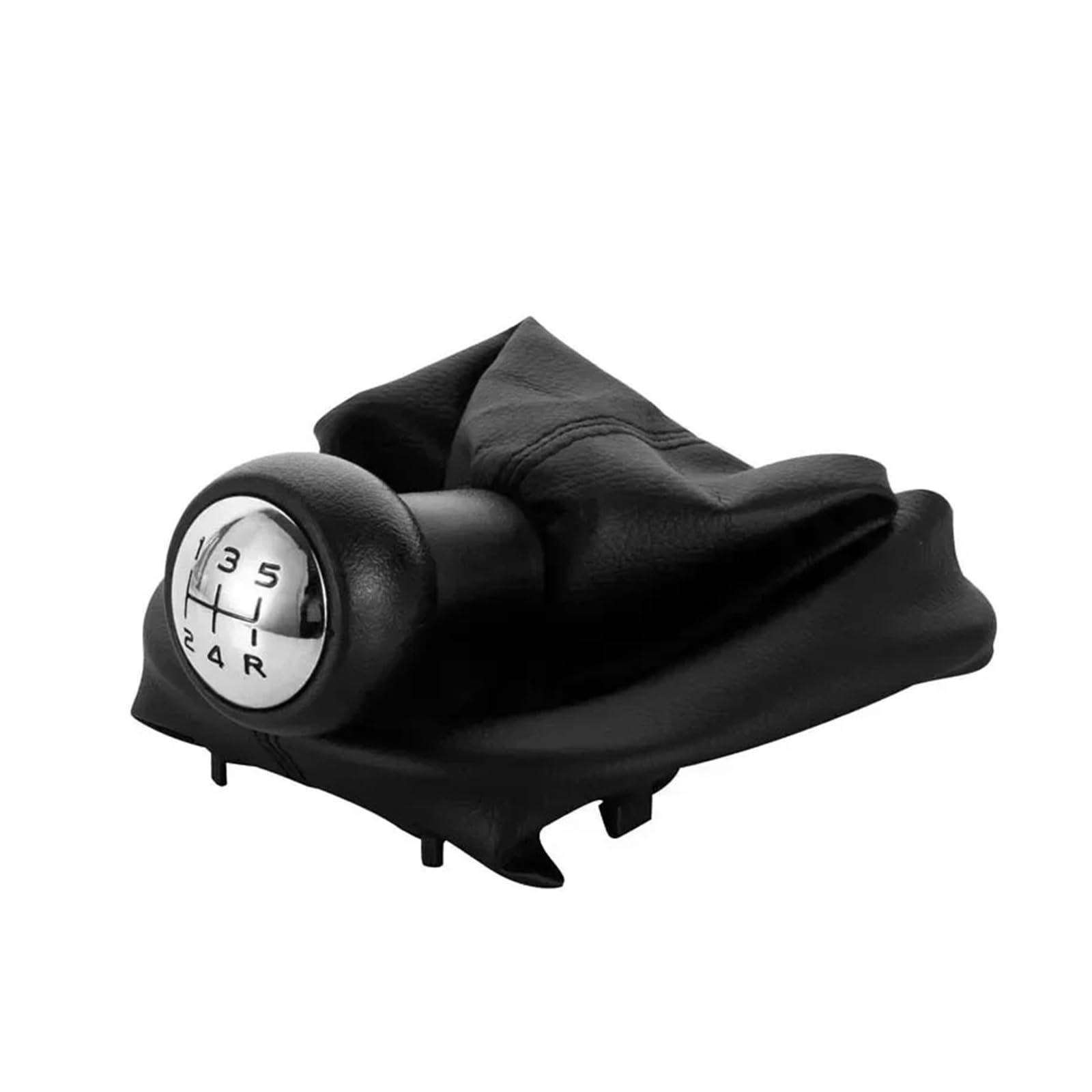 Qmtvfsrh Black Car Gear Shift Knob For Peugeot For 207 For 307 For 406 For C3 For C5 For Xsara 5 Speed Gear Shift Knob Shifter Lever Stick Gaiter Boot Pu Cover