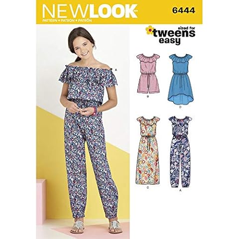 New Look 6444 Girl's Dress/Jumpsuit Pattern Cover