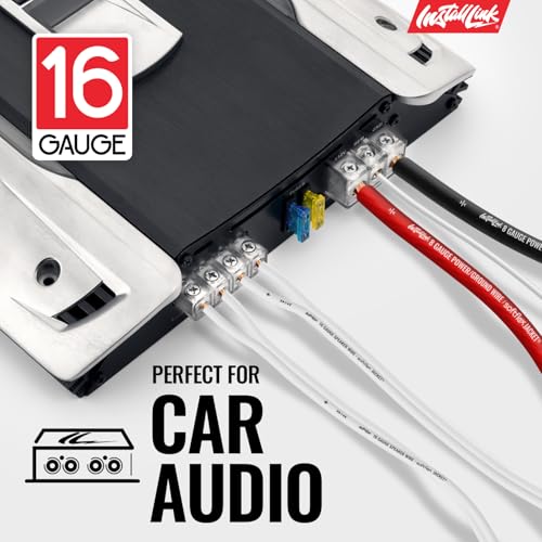 Cable de altavoz calibre 16 para audio de hogar, coche y RV en bobina de 250 pies 4
