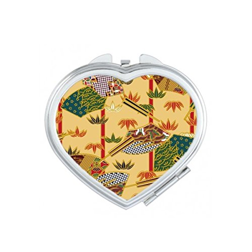 Miroir maquillage compact ukiyo-e idée cadeau poétique culture japon