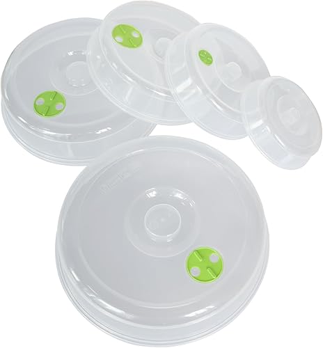 Fundas de microondas para alimentos, 5 unidades, cubierta de tapa de salpicaduras de microondas, cubierta de platos, protector de salpicaduras para