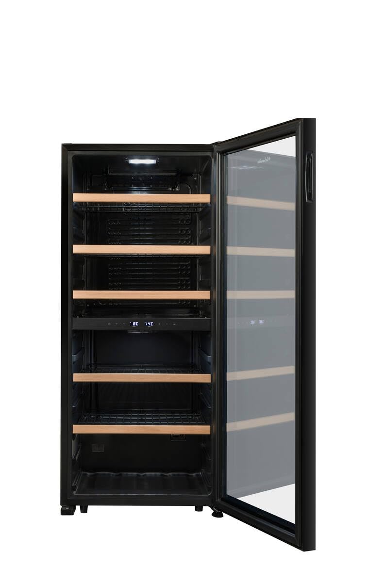 LA SOMMELIERE Cave de mise à température double zone LS102DZBLACK 102 Bouteilles
