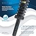 Detroit Axle - 8pc Front End Suspension Kit for 05-10 Jeep Commander Grand Cherokee, Struts & Coil Spring Upper Control Arms Sway Bars Outer Tie Rods 2005 2006 2007 2008 2009 2010 Replacement