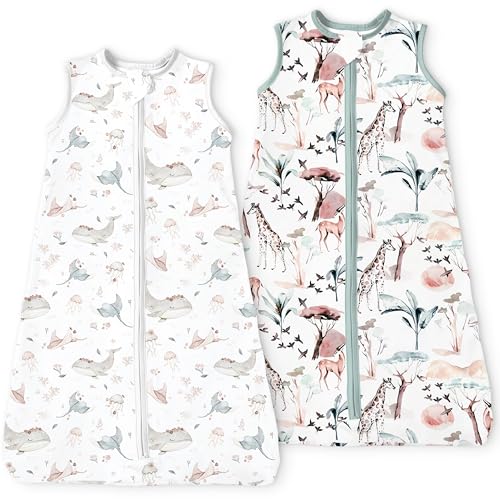 Image of TOTBASIC Sleep Sack 0-6-12-18-24 Months, Premium Breathable Wearable Blanket Sleeping Bag 0.5TOG 1.0TOG for Baby Girl Boy
