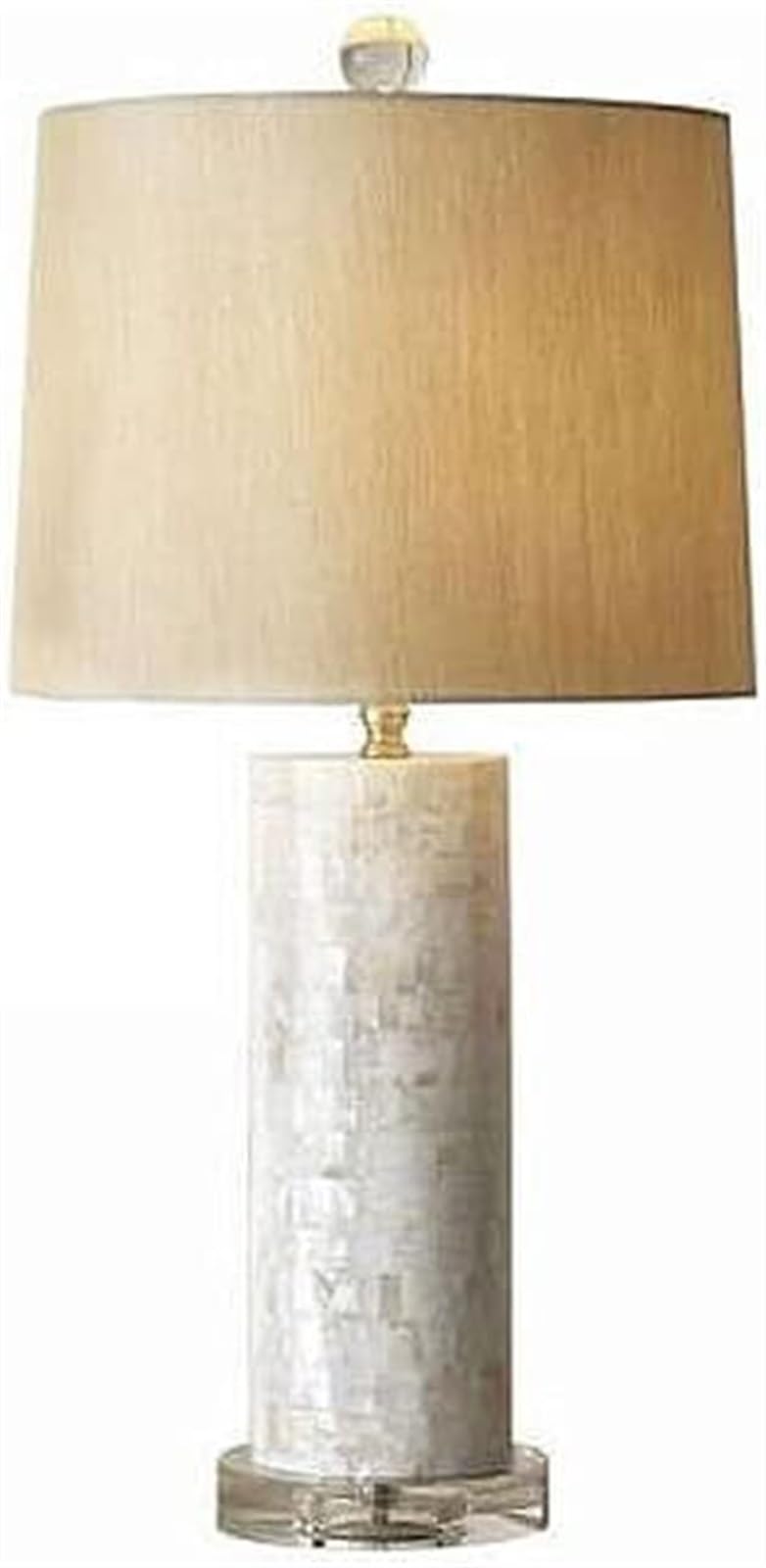 Klasyczna Lampa Stołowa Korpus Lampy W Kształcie Muszli Lampka Nocna Z Tkaniny Klosz Lampa Nocna Do Sypialni, Salonu, Biura Lampka do Czytania (Color : Remote Control Switch)