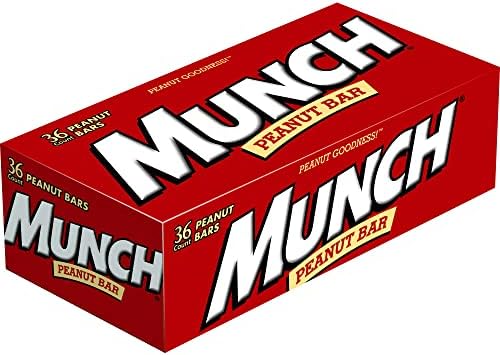 MUNCH Peanut Bar Singles Size 1.42-Ounce Bar 36-Count Box