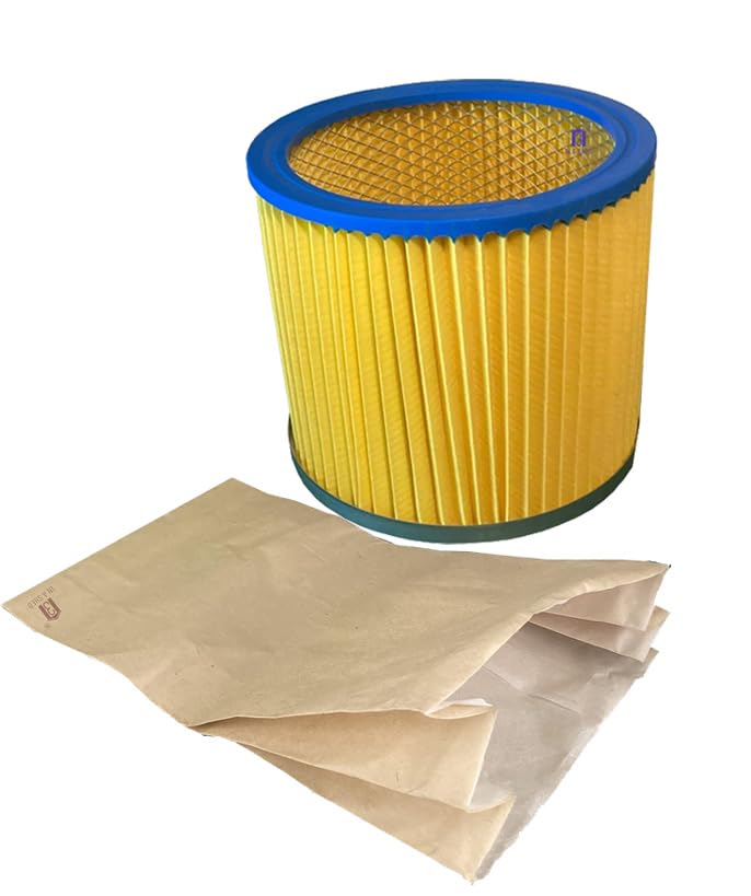 Cartridge Filter And 5 Filter Bags For Use With Record DX1500F