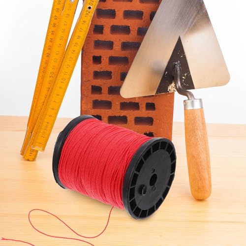KALLORY cuerda de nylon para albañilería, línea retorcida para construcción, 2 rollos, 0.195kg, adecuada para sitios de construcción miniatura 5