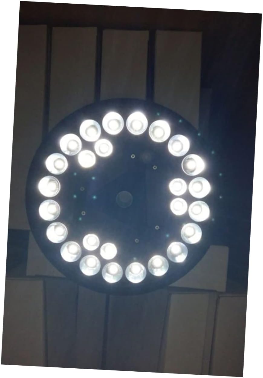 BESPORTBLE Flag Pole Light with 26 Solar-Powered Outdoor Lights Easy Installation Attractive Practical