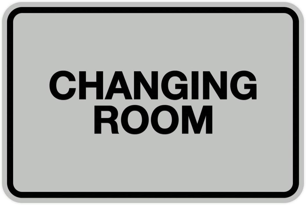 Signs ByLITA Classic Changing Room Sign (Lt Gray) - Medium