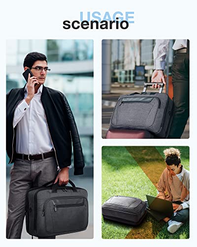 Bagsmart 17.3 Inch Laptop Bag, Expandable Computer Bag Men Women, Laptop Briefcase Laptop Shoulder Bag thumb #5