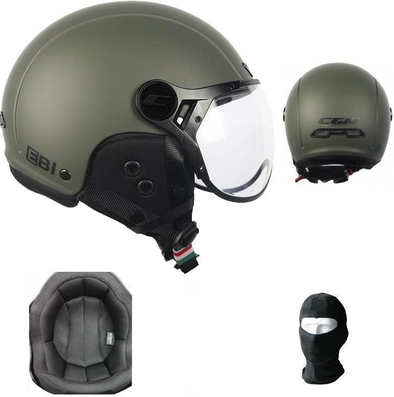 Casco Moto Retrò Vintage In Pelle - Omologato ECE - Taglia L - Foto 6