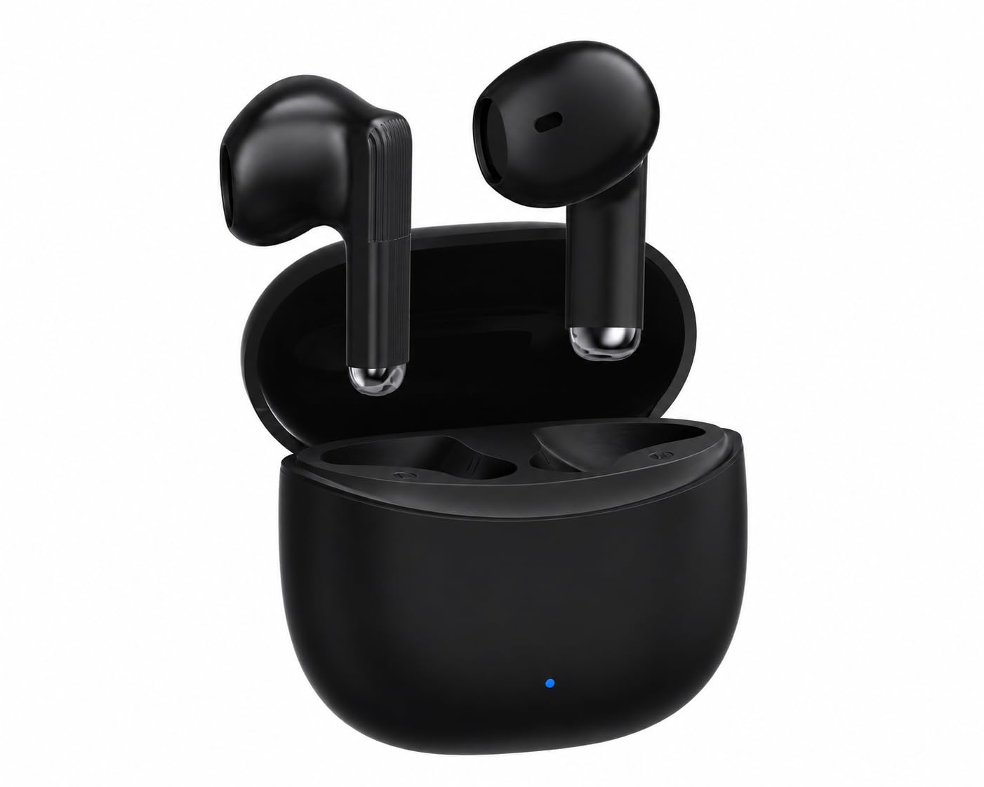 Bluetoothイヤホン ワイヤレスイヤホン IPX7防水 最大60時間再生 2026年最新Bluetooth6.0ブルートゥースイヤホン 全音域HIFI音質低遅延接続瞬時 片耳/両耳 WEB会議/運動/ゲーム/通学通勤/スポーツ/音楽用iPhone/Android対応 (002 black)
