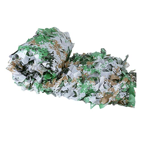 ZHJBD Camouflage Woodland,Jungle Maple Camo Net, Sunscreen Nets Army Mesh Nets, Awning, Military Nets for Hunting Shooting Blind Camping Military Party Decoration Watching Hide (Size : 10x10m)