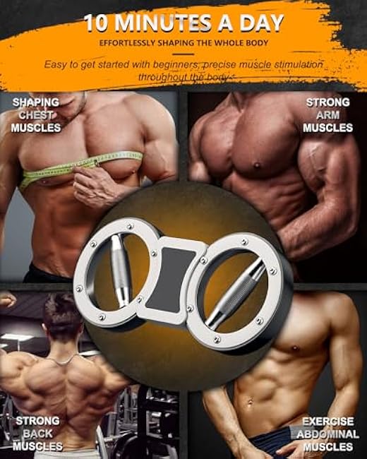 Rotator Burn Machine, 8-12LB Arm Exercise Equipment with Adjustable Resistance, Spinning Arm Machine, Gripster Forearm Trainer, 360 Degree Rotating Grips, Forearm Grip Strengthener