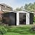 Polar Aurora 12x14 FT Outdoor Storage Shed, Garden Shed with Updated Frame Structure and Lockable Doors, Metal Tool Sheds for Backyard Garden Patio Lawn, White