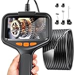 Lovcoyo 4.3" Camera Endoscopique, 1080 HD Camera Inspection Canalisation avec 8 LED Réglables,IP67 Étanche Endoscope Industriel Caméra, Caméra Endoscopique 16.5FT/5M, 2600mAh